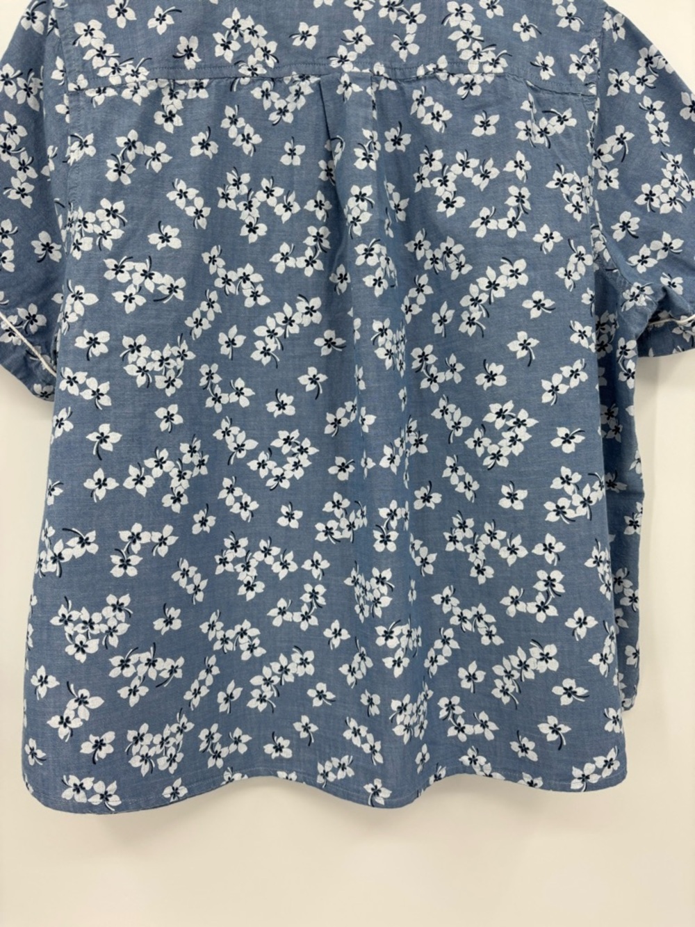 Draper James Land End Floral Chambray Pajama Set - Picture 8 of 16
